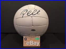 1958 World Cup Official Ball Signed By Pele Steiner Sports COA Fresh Signature