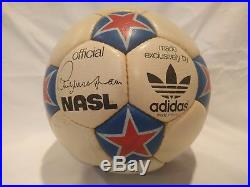 1975 Adidas NASL Official Match Ball Cosmos New York game used & Pele signed