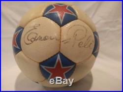 1975 Adidas NASL Official Match Ball Cosmos New York game used & Pele signed