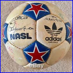 1975 Pele Autographed Official Adidas NASL Soccer Game Ball Miami Toros Auto'd
