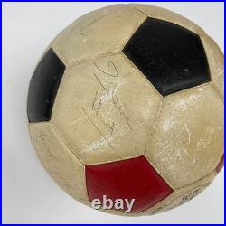 1977 New York Cosmos Pele Team Signed Vintage Soccer Ball PSA DNA World Cup