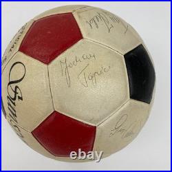 1977 New York Cosmos Pele Team Signed Vintage Soccer Ball PSA DNA World Cup