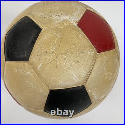 1977 New York Cosmos Pele Team Signed Vintage Soccer Ball PSA DNA World Cup