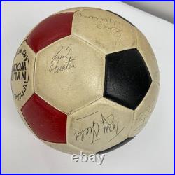 1977 New York Cosmos Pele Team Signed Vintage Soccer Ball PSA DNA World Cup