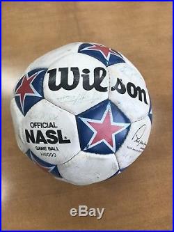 1980s NASL Game Ball Team Signed VANCOUVER WHITECAPS