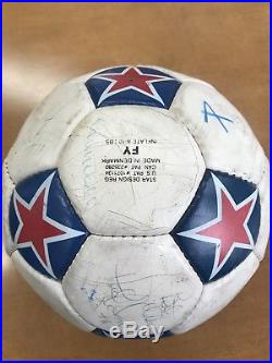 1980s NASL Game Ball Team Signed VANCOUVER WHITECAPS