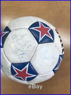 1980s NASL Game Ball Team Signed VANCOUVER WHITECAPS