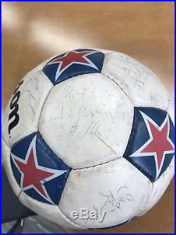 1980s NASL Game Ball Team Signed VANCOUVER WHITECAPS