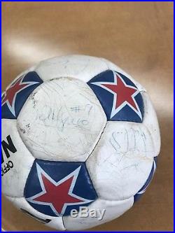 1980s NASL Game Ball Team Signed VANCOUVER WHITECAPS