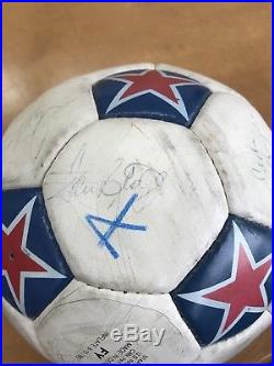 1980s NASL Game Ball Team Signed VANCOUVER WHITECAPS