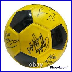 1986 87 Team Autographed signed Chicago Sting Soccer Ball Coke Coca Cola