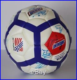 1994 USA WORLD CUP Team Signed Soccer Ball 23 Autos- LALAS, COBI JONES COA