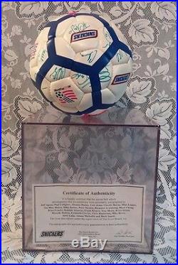 1994 World Cup Snickers TEAM USA Signed Soccer Ball 23 Autographed Full Team