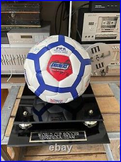 1994 World Cup USA Team Signed Autographed Soccer Ball FIFA Snickers With COA