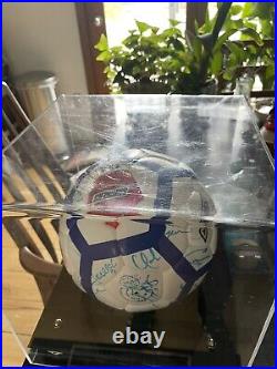 1994 World Cup USA Team Signed Autographed Soccer Ball FIFA Snickers With COA