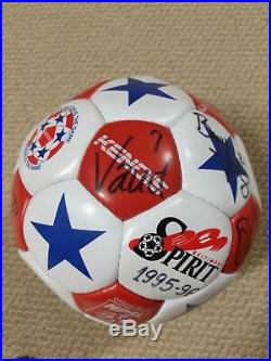 1995-1996 Baltimore Spirit/Blast Team Autographed Soccer Ball & Protective Case