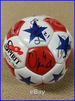 1995-1996 Baltimore Spirit/Blast Team Autographed Soccer Ball & Protective Case