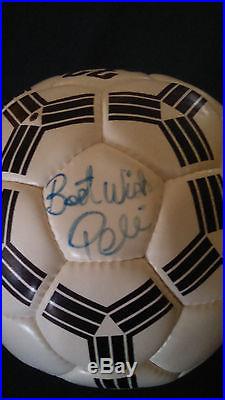 1995 AUTOGRAPHED PELE FIFA LEATHER SOCCER BALL WithAUTHENTICATION