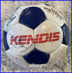 1996 MLS New England Revolution Player Autographed Soccer Ball Inaugural Season