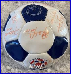 1996 MLS New England Revolution Player Autographed Soccer Ball Inaugural Season