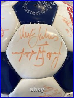 1996 MLS New England Revolution Player Autographed Soccer Ball Inaugural Season