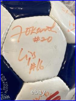 1996 MLS New England Revolution Player Autographed Soccer Ball Inaugural Season