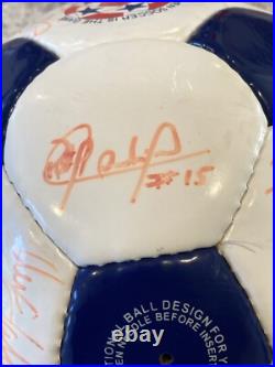 1996 MLS New England Revolution Player Autographed Soccer Ball Inaugural Season