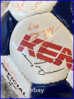 1996 MLS New England Revolution Player Autographed Soccer Ball Inaugural Season