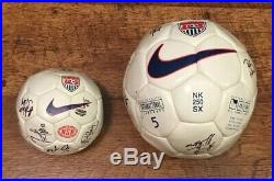 1996 USA Olympic Soccer Balls Team Signed Game Ball And Mini