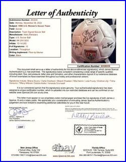 1996 US Olympic Gold Medal Women's Soccer Team signed Nike ball Mia Hamm +9 JSA