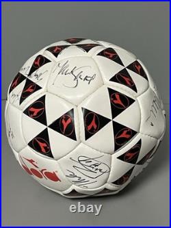 1998 USMNT World Cup Team Signed Soccer Ball -Cobi Jones Eddie Pope Brad Friedel