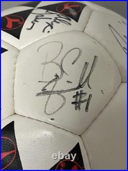 1998 USMNT World Cup Team Signed Soccer Ball -Cobi Jones Eddie Pope Brad Friedel