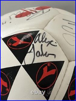 1998 USMNT World Cup Team Signed Soccer Ball -Cobi Jones Eddie Pope Brad Friedel