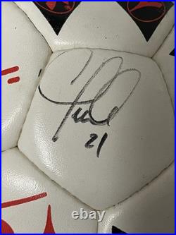 1998 USMNT World Cup Team Signed Soccer Ball -Cobi Jones Eddie Pope Brad Friedel