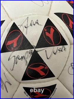 1998 USMNT World Cup Team Signed Soccer Ball -Cobi Jones Eddie Pope Brad Friedel