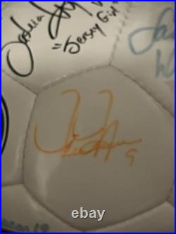 1999 USA Women's WORLD CUP Autographed Soccer Ball Hamm, Whalen & 8 Others