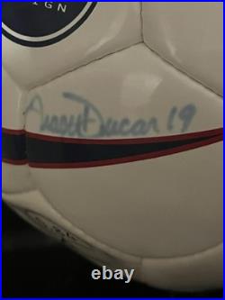1999 USA Women's WORLD CUP Autographed Soccer Ball Hamm, Whalen & 8 Others