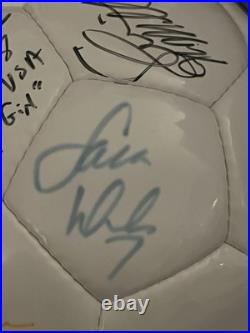 1999 USA Women's WORLD CUP Autographed Soccer Ball Hamm, Whalen & 8 Others