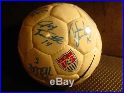 1999 USA Women's World Cup multi autographed mini Nike soccer ball sz 1 handball