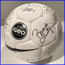 1999 USA Womens World Cup Team Signed Soccer Ball Mia Hamm Chastain Scurry Lilly