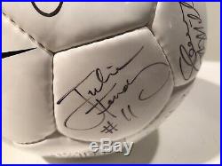 1999 USA Womens World Cup Team Signed Soccer Ball Mia Hamm Chastain Scurry Lilly