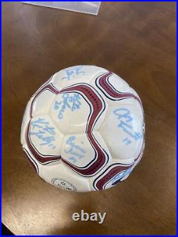 1999 US Women's World Cup team signed soccer ball-Mia Hamm, Chastain, Scurry 25yr