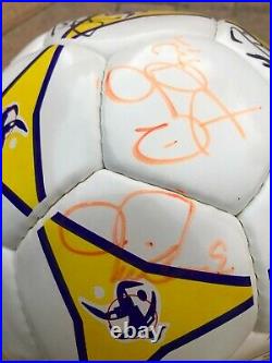 1999 U. S. WOMEN NATIONAL TEAM SIGNED WORLD CUP CHAMP SOCCER BALL WithPROOF MIAHAMM