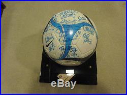 1999 Women's World Cup Team signed auto soccer ball Mia Hamm Chastain STEINER
