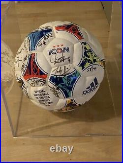 1999 Womens World Cup Autographed Soccer Game Ball Mia Hamm PLUS team #'d 58/99
