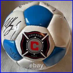2003 Chicago Fire MLS Team Signed Soccer Ball Autographed