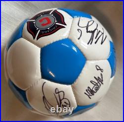 2003 Chicago Fire MLS Team Signed Soccer Ball Autographed