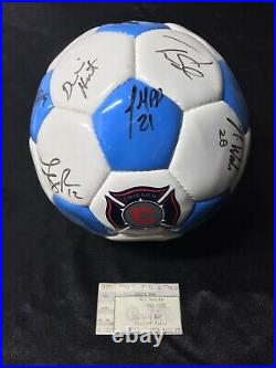 2004 Chicago Fire Vintage MLS Soccer Ball Signed By The Whole Team26 Autos/1