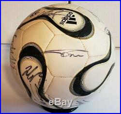2006 World Cup Champs Team Italy Signed FIFA Official Match Replica Ball LOA