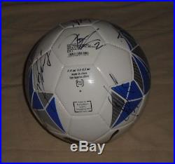 2006 World Cup FInal Puma Ball Hand Signed ITALY Champions Team Squad COA Buffon